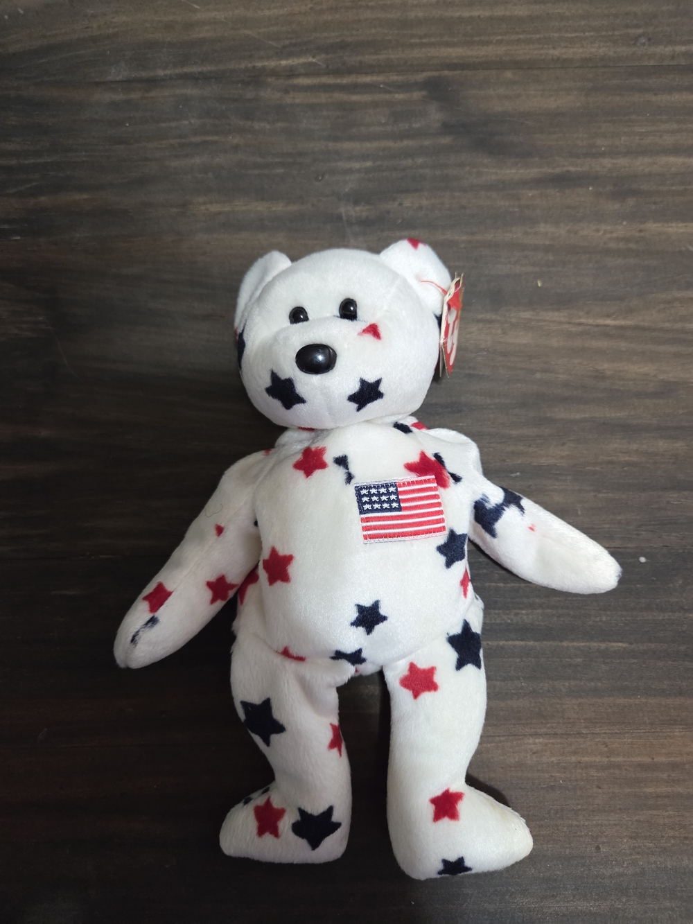 Rare Retired Ty Beanie Baby - Glory the Bear